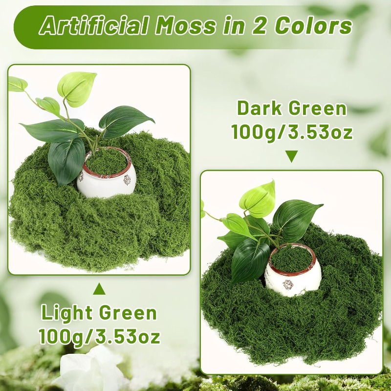 Yapay Yeşil Yosun Bitkileri DI - Sphagnum Moss Dry incelemesi ve fiyatı